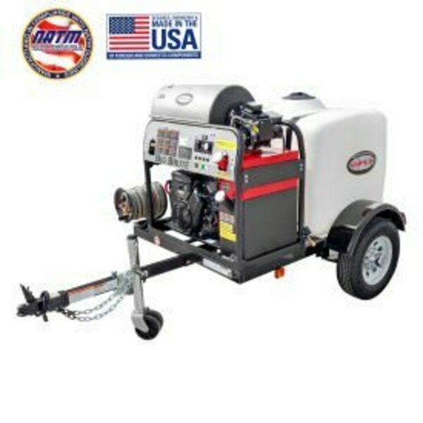 Fna Group Simpson® Mobile Trailer Gas Pressure Washer W/ Vanguard V-Twin Engine, 4000 PSI, 4.0 GPM 95006